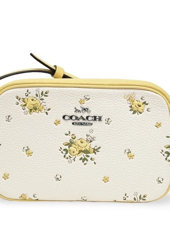 Coach Handbags - COACH Floral Print Leather Jamie Crossbody Bag